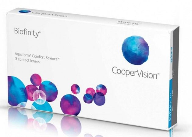 Силикон-гидрогелевые линзы Cooper Vision Biofinity