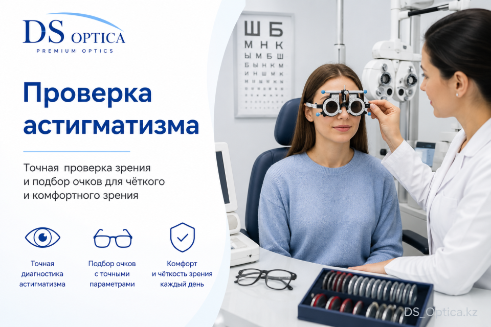 Проверка астигматизма в Алматы — DS Optica