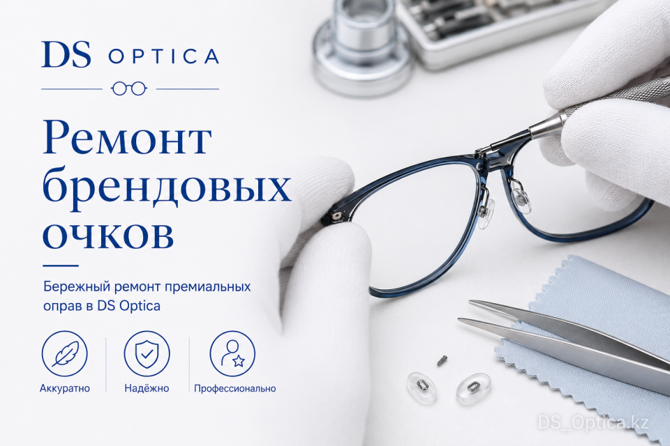 Ремонт брендовых очков в Алматы — DS Optica