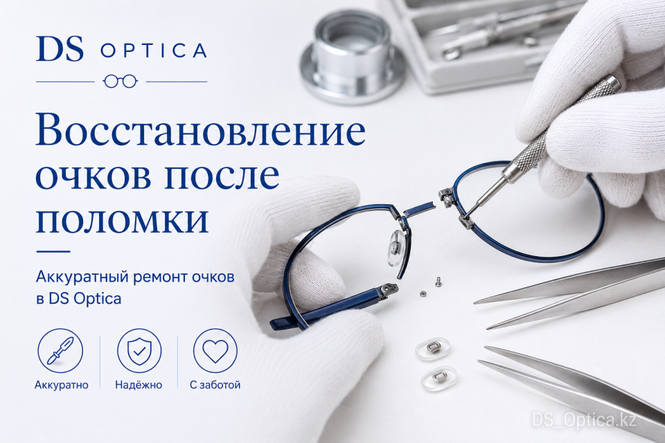 Восстановление очков после поломки в Алматы — DS Optica